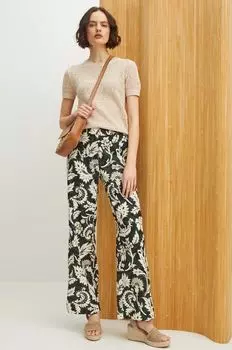 Льняные брюки Medicine, черный