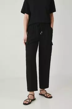 Льняные брюки Medicine, черный