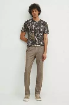 Льняные брюки Medicine, коричневый