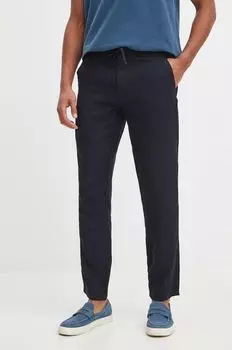 Льняные брюки Medicine, темно-синий