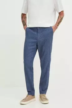 Льняные брюки Medicine, темно-синий