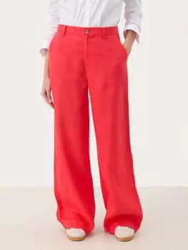 Льняные брюки ninnes с расслабленными прямыми штанинами Part Two, цвет Bittersweet