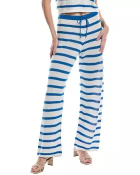 Льняные брюки Onia на завязках, белый