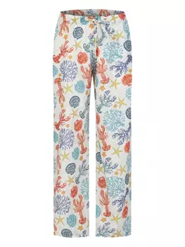 Льняные брюки PARAMIDONNA, белый