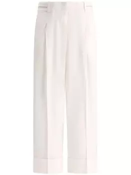 Льняные брюки Peserico, белый