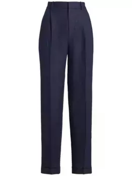 Льняные брюки POLO RALPH LAUREN, синий
