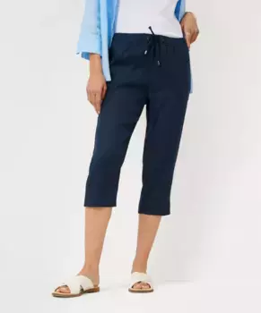 Льняные брюки RAPHAELA by BRAX "Стиль PHILIPPA CAPRI", цвет морской волны