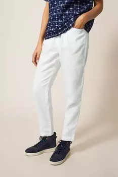 Льняные брюки Rowena White Stuff, белый