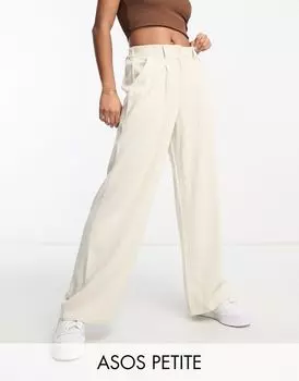 Льняные брюки с камнями ASOS DESIGN Petite Dad