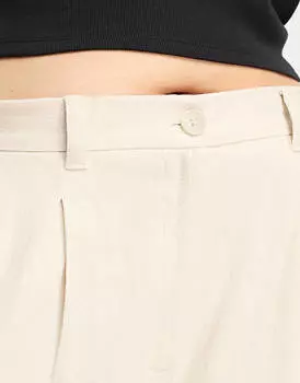 Льняные брюки с камнями ASOS DESIGN Curve Dad