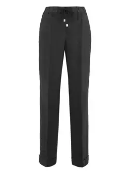 Льняные брюки с манжетами Peserico, серый