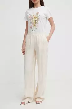 Льняные брюки Seidensticker, бежевый