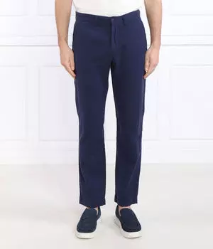 Льняные брюки Straight fit Polo Ralph Lauren, синий