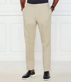 Льняные брюки tannen Slim fit Tiger Of Sweden, желтый