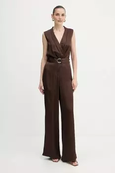 Льняные брюки United Colors Of Benetton, розовый