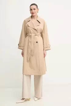 Льняные брюки United Colors Of Benetton, розовый