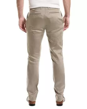 Льняные брюки узкого кроя John Varvatos, зеленый