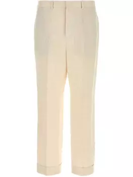 Льняные брюки Valentino Garavani, нейтральный