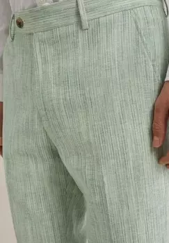 Льняные брюки WE Fashion, светло-зеленый