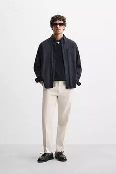 Льняные брюки ZARA, песочный