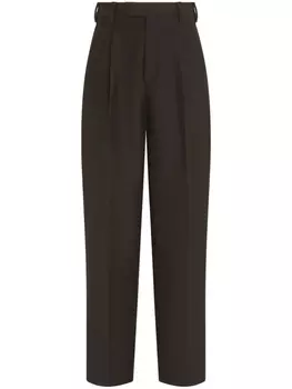 Льняные брюки Zegna, коричневый