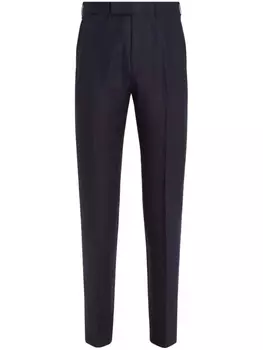 Льняные брюки Zegna, синий