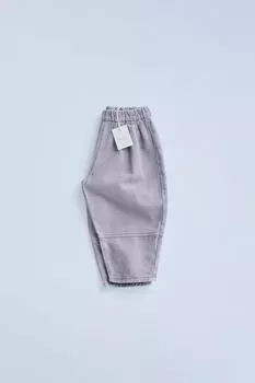 Льняные мешковатые брюки ZARA, оранжевый