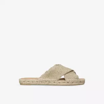 Льняные мюли Palmera через плечо Castaner, коричневый