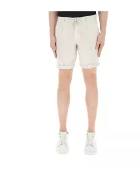 Льняные повседневные шорты 40Weft, бежевый