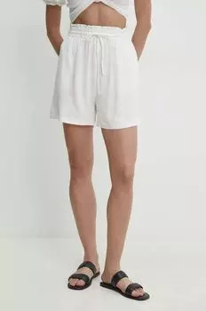 Льняные шорты Answear Lab, белый