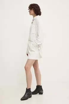 Льняные шорты Answear Lab, белый