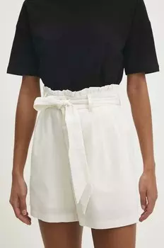 Льняные шорты Answear Lab, бежевый