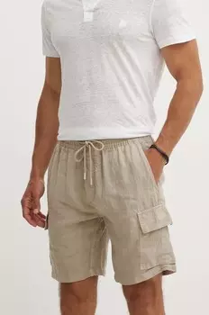 Льняные шорты BAIE Vilebrequin, бежевый