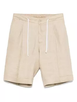 Льняные шорты Barba, нейтральный