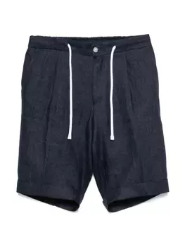 Льняные шорты Barba, синий