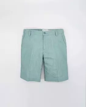 Льняные шорты-бермуды для мальчика Fina Ejerique, зеленый