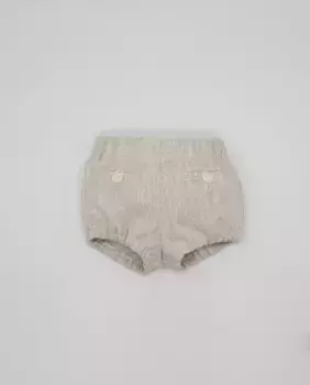 Льняные шорты-бермуды для мальчиков с искусственными карманами Fina Ejerique, натуральный