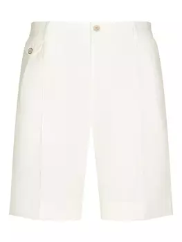 Льняные шорты-бермуды Dolce & Gabbana, белый