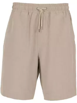 Льняные шорты-бермуды Giorgio Armani, нейтральный