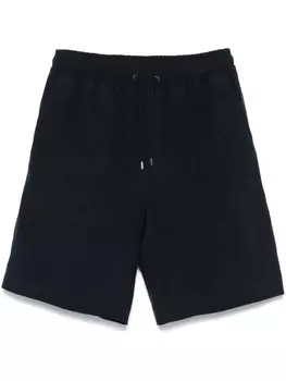 Льняные шорты-бермуды Giorgio Armani, синий