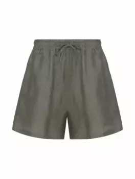 Льняные шорты-бермуды Perth Loro Piana, зелёный