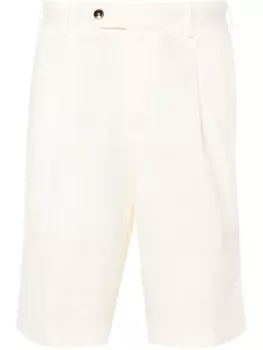 Льняные шорты-бермуды PT Torino, нейтральный