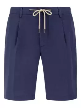 Льняные шорты чинос Boggi Milano, синий