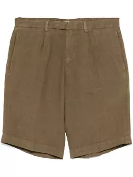 Льняные шорты-чинос Boglioli, коричневый