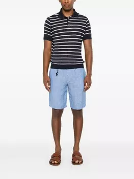Льняные шорты-чиносы Paul & Shark, синий