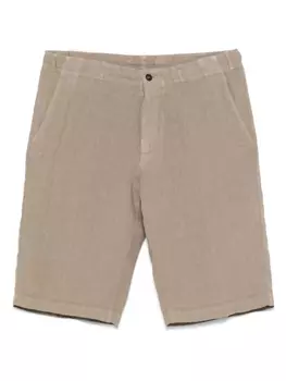 Льняные шорты Corneliani, коричневый
