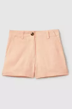 Льняные шорты дани свободного кроя Reiss, оранжевый