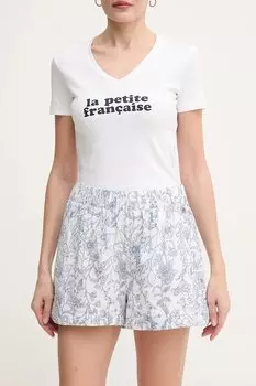 Льняные шорты DARCY Pepe Jeans, белый