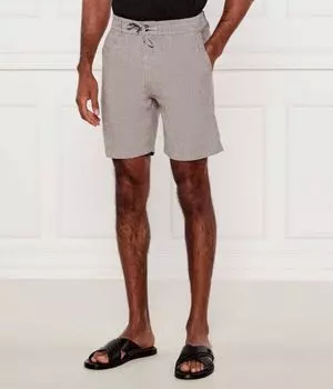 Льняные шорты ds-2-s Tapered fit Boss Orange, желтый