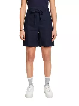 Льняные шорты ESPRIT, темно-синий